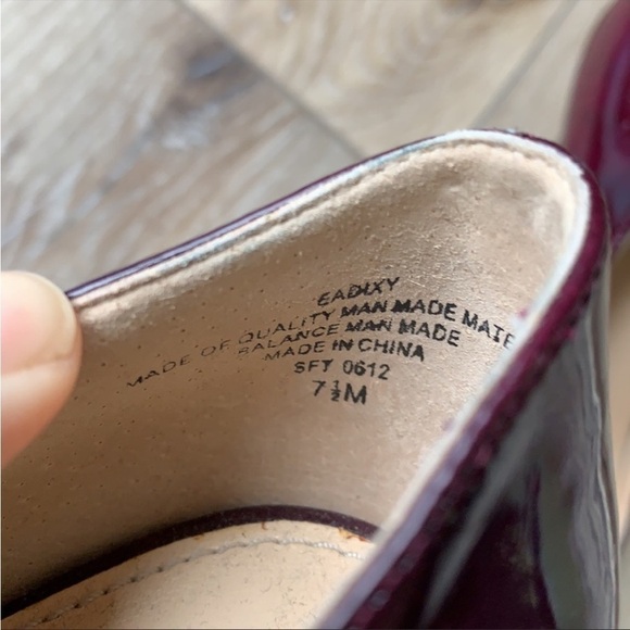 Enzo Angiolini Dixy Red Plum Patent Leather Pumps - Picture 14 of 14